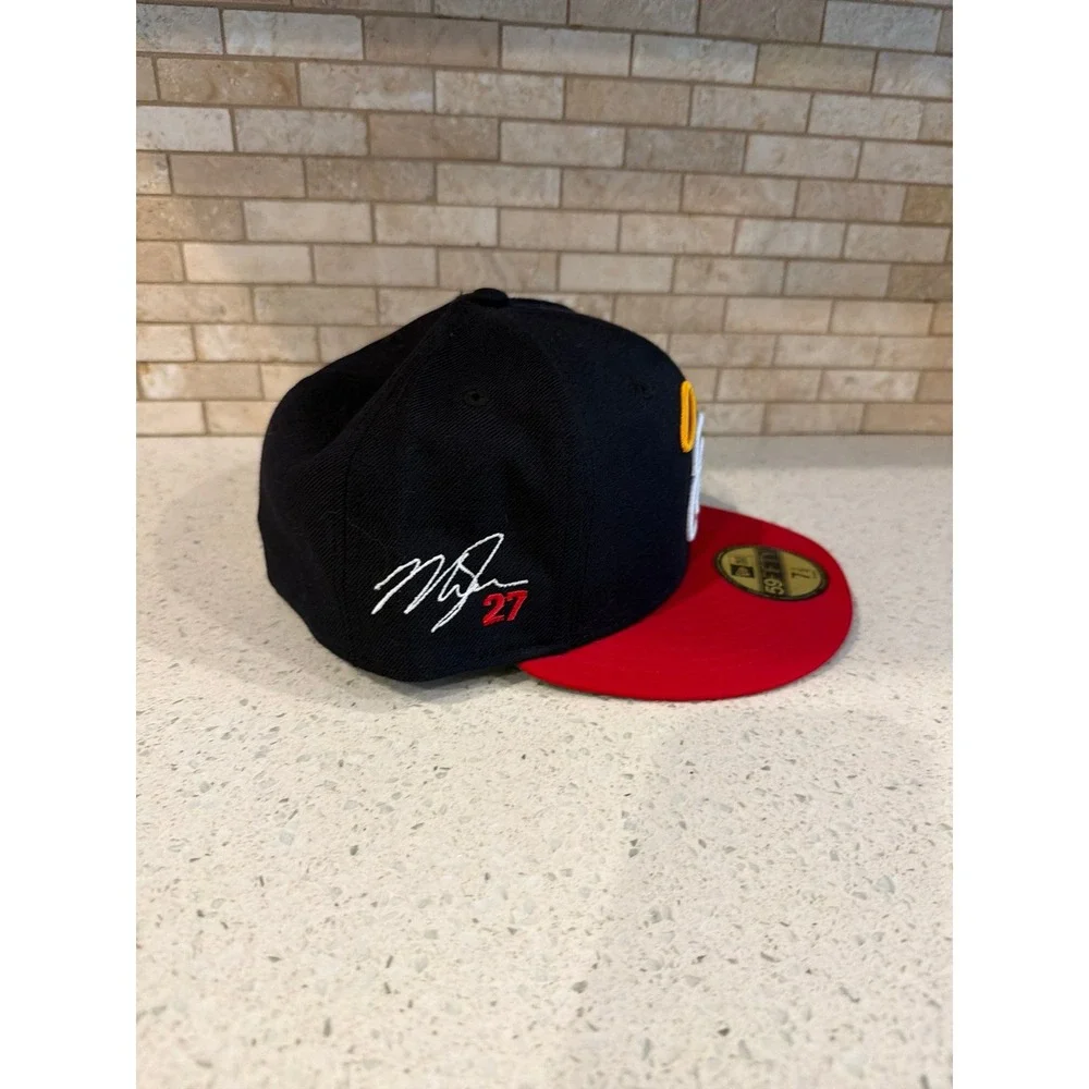 Authentic MLB Angels Navy & Red 1971 Halo New Era  59Fifty Fitted Hat 7 1/2
